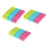 PLASTIC SNACK BAG CLIP SEALER SET (18 PCS, MULTICOLOUR)
